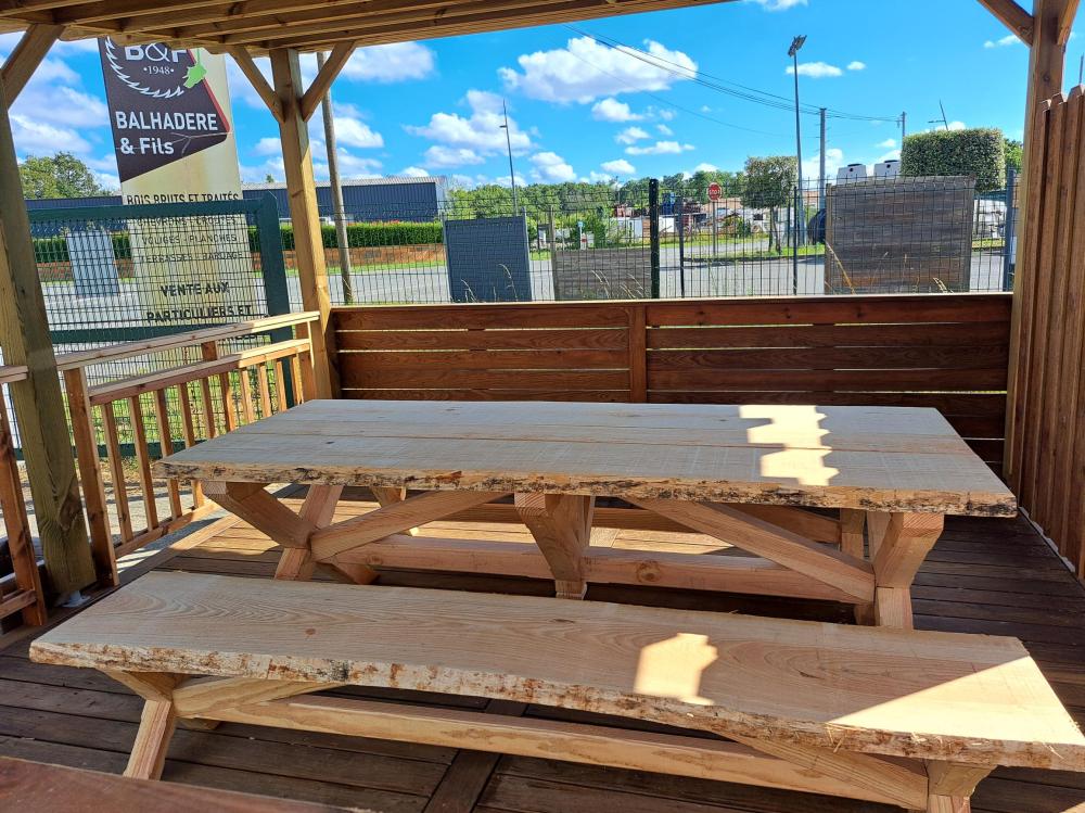 Table et bancs